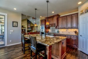 Kitchen Island Installation Rock Tops Fabrication