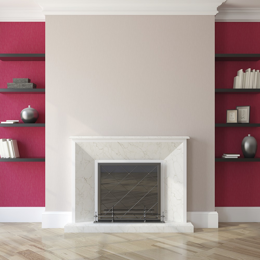 The Appeal of a Modern Marble Fireplace Rock Tops Fabrication